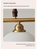 Medieval Persimmon Chandelier & Wabi-Sabi Walnut Table Lamp for Retro B&B and Hotel Bars.