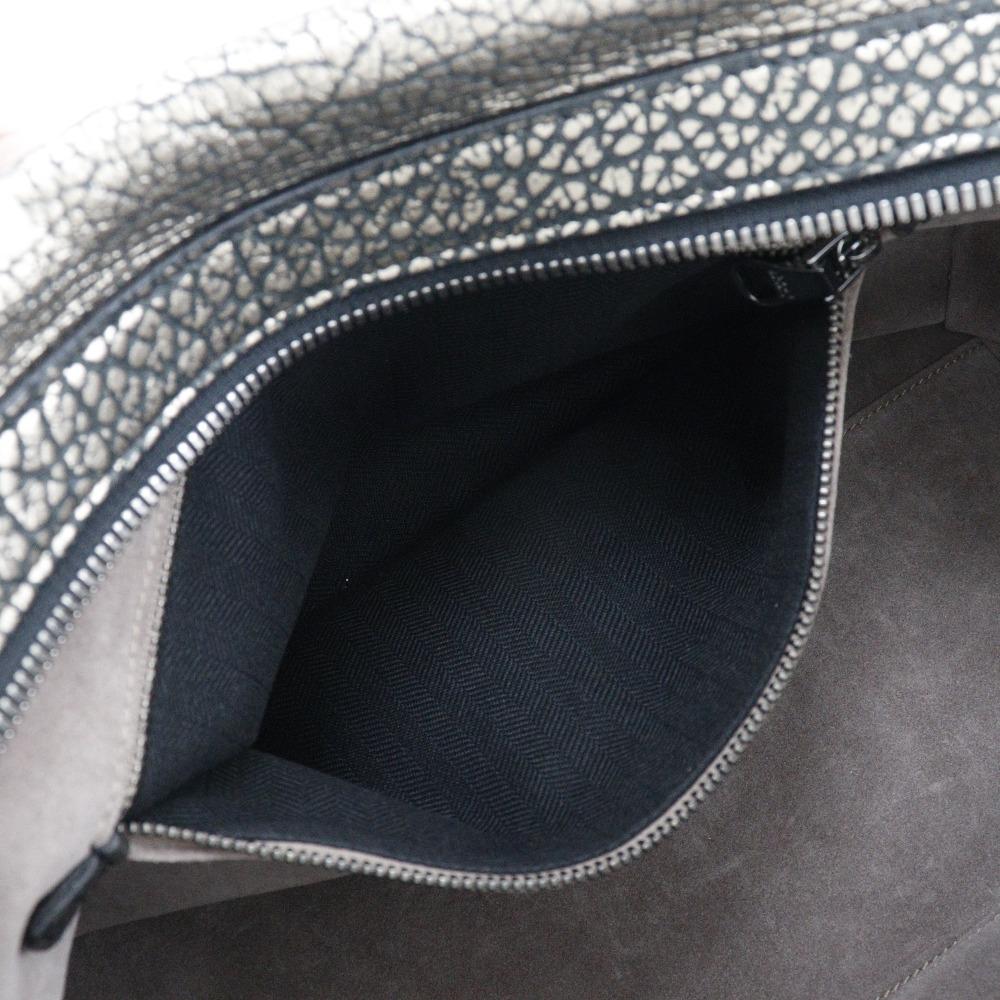 Loewe 2WAYShoulder Handbag Mini Boston Black / Silver Calfskin Women Used
