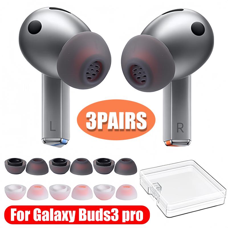 3 Paia per Samsung Galaxy Buds3 Pro Puntali di Ricambio Auricolari in Silicone Auricolari per Samsung Galaxy Buds3 Pro Accessori