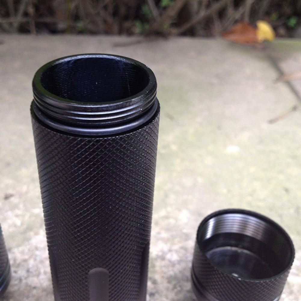 

Outdoor Super Strong CNC Waterproof Emergency First Aid Survival Pill Bottle Camping EDC Tank Box gray #1