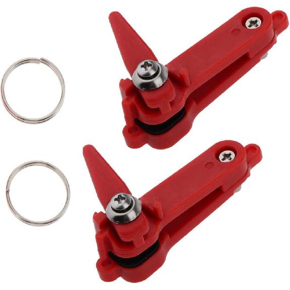 Heavy Tension Planer Board Trolling Fishing Release Clip Lock Line Quick Release Clips with O-Rings - 2pcs