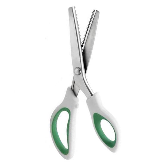 Stainless Steel Pinking Scissors Multipurpose Tailor Scissors Professional DIY Fabric Cutting Handheld Dressmaking Shears