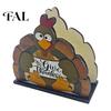 Autumn Kitchen Countertop Organizer Thanksgiving Solid Wood Napkin Holder, Fall Harvest Gnome Scarecrow Turkey Tissue Festival Stand Dispenser,