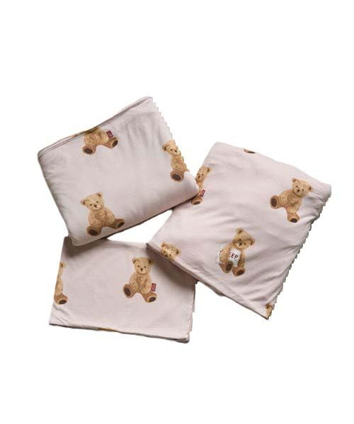 

sleep Bear pattern set PSGG244830 PNK D [Gelato Pique] 3-piece (double) Women s