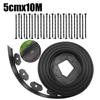 10M Flexible PVC Garden Edging with 30 Spiked Anchors Heavy Duty Lawn Border Kit Weather Resistant Landscape Tool
