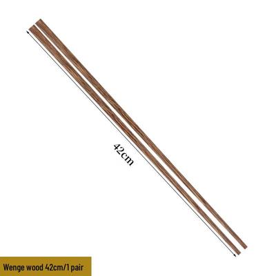 ZISIZ Wenge Wood Extra Long Chopsticks for Frying & Hotpot