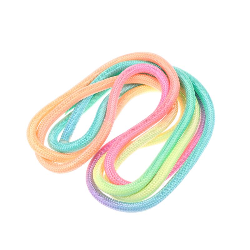 3M Gymnastik Kunst Seil Springseil Fitness Regenbogenfarbe Sport Trainingsseil Rhythmische Gymnastik Seil Sportgerät