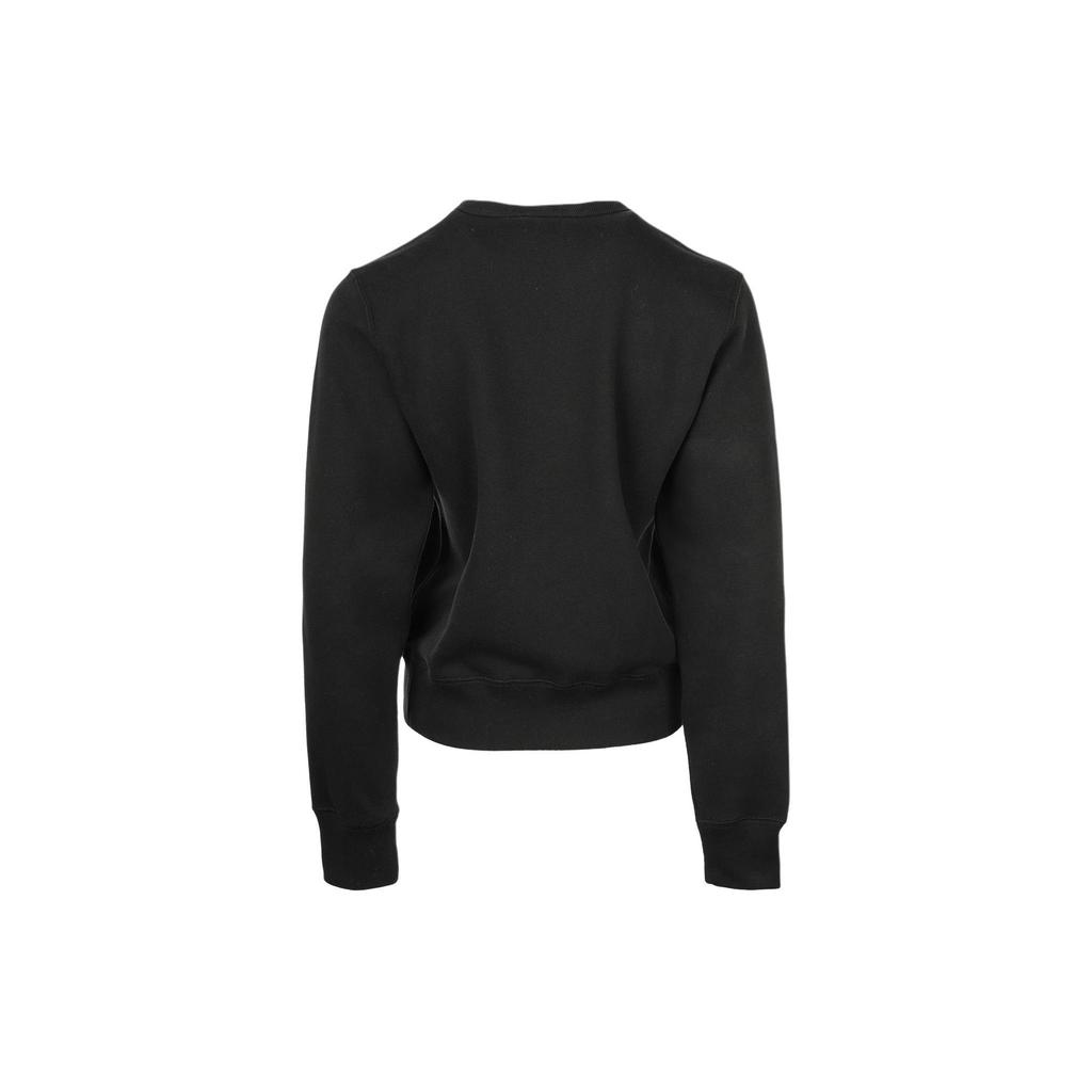 Polo Ralph Lauren Solid Logo Embroidered Crew Neck Long Sleeve Sweatshirt Women sweatshirt Black 211817662008