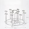 304 Stainless Steel Air Fryer Grill Rack, Multi-purpose Skewer Stand for Kitchen & Outdoor Barbecue