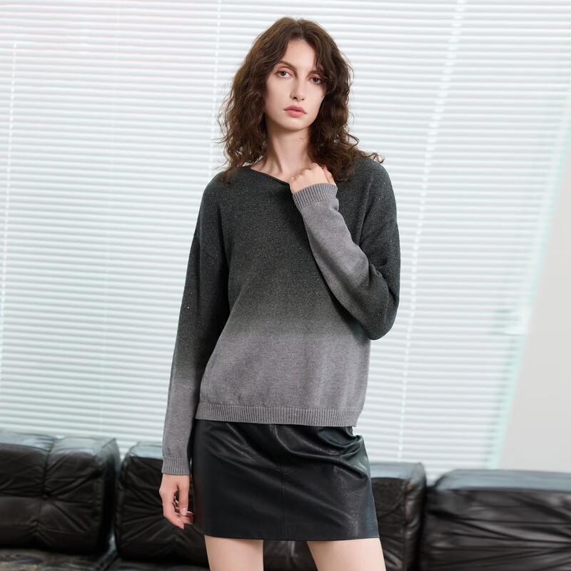 Women's Gradient Sequin Knit Pullover