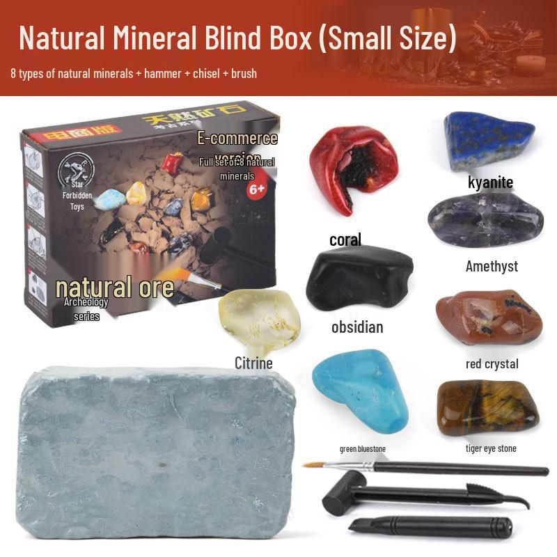Cat s Eye Crystal Agate Archaeological Treasure Hunt DIY Educational Toy for Children