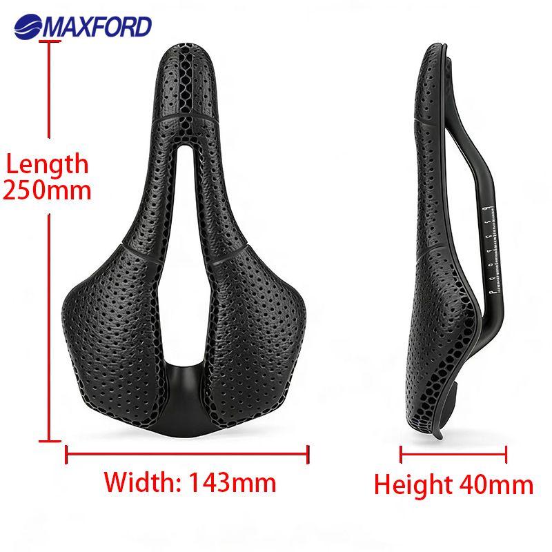 MAXFORD Bicycle Seat Cover Cushion 3D Printed Soft Bike Seat Full Carbon Fiber Saddle MTB Racing Bicycle Seat Saddle Front Seat