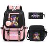 KPop Demon Hunters Korean version of student school bag children's backpack pencil bag set