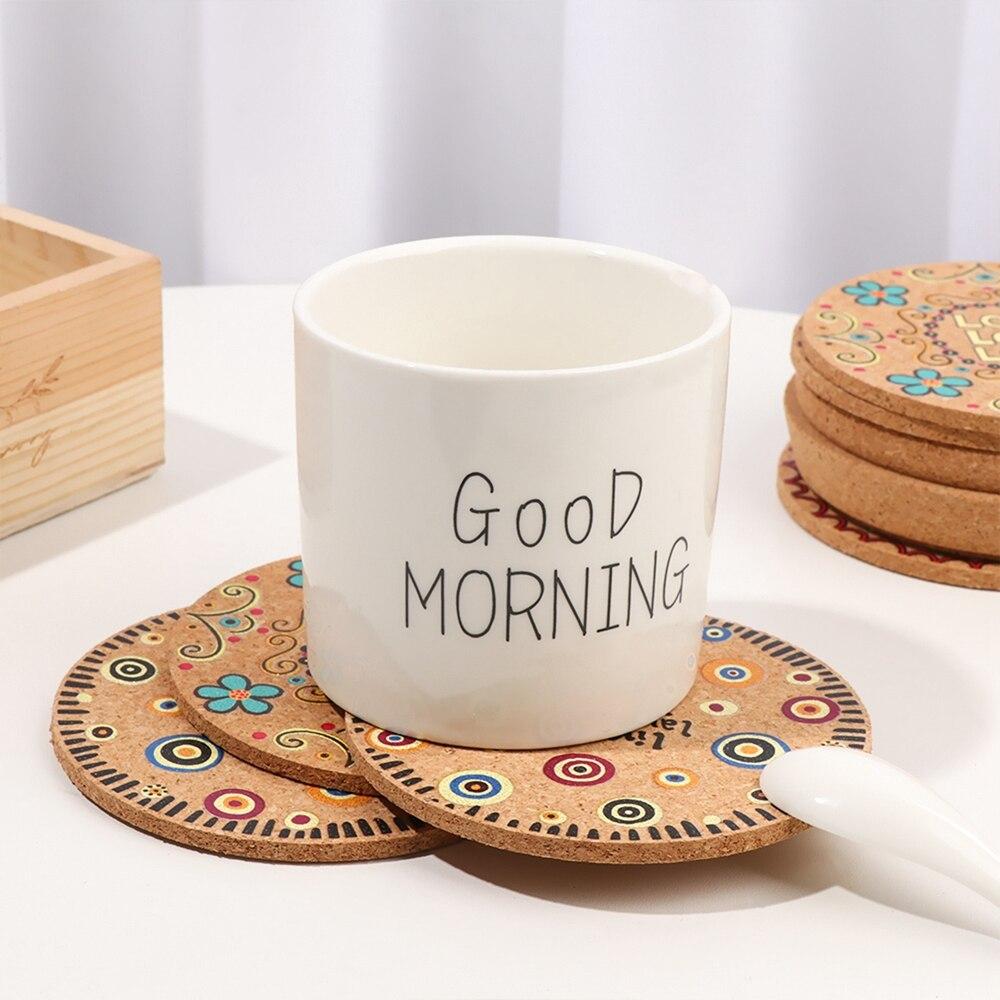 Coaster 4pcs Round Desktop Decoration for Family Wedding Party Banquet