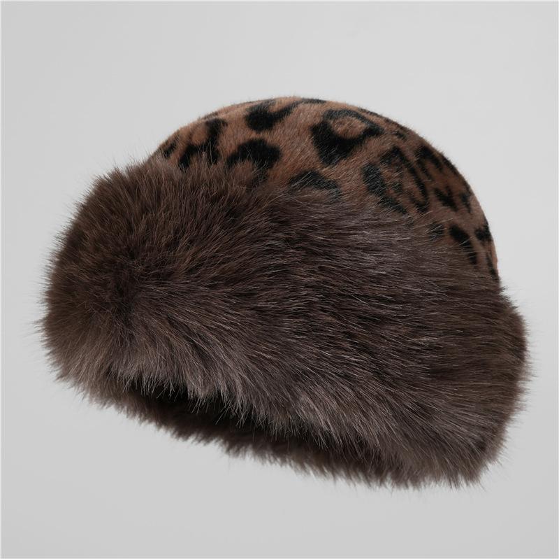 2024 Winter Plush Ear Protection Cap Windproof Keep Warm Headgear Fluffy Fur Fisherman Hat for Women Fashion Female Hat Gifts