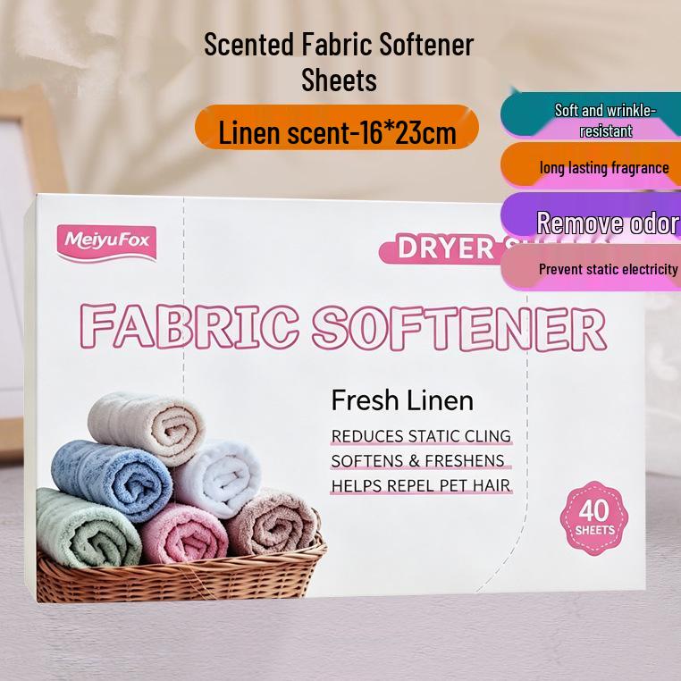 Scented Anti-Static Fabric Softener Dryer Sheets