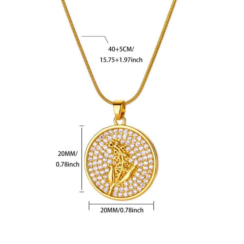 Design sense niche December flower pendant necklace hip hop European and American jewelry personality trend simple fashion advanced
