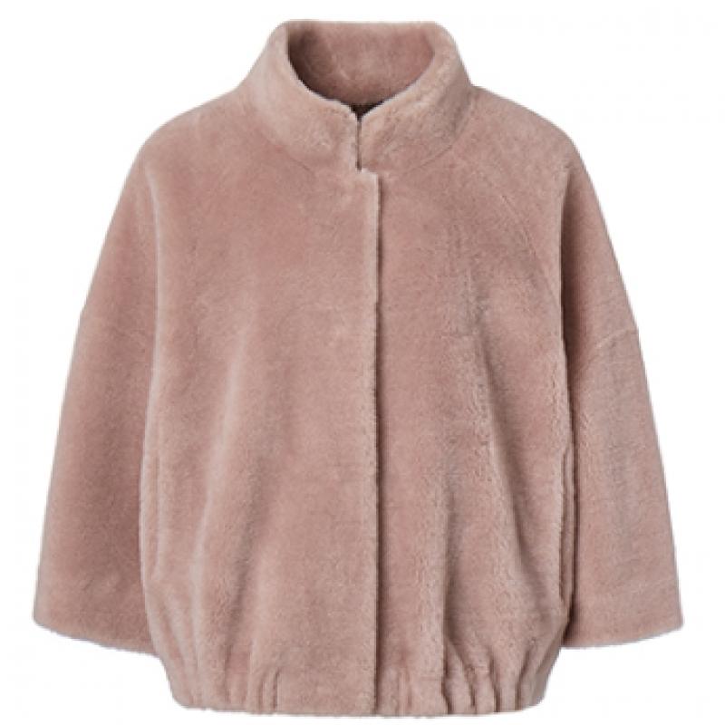 La Belle Shinyoung Fur Wool 100 Batwing Short Jacket Lb003jk