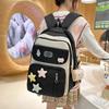Color Block Campus Schoolbag Student Large Capacity Lightweight Backpack for Girls