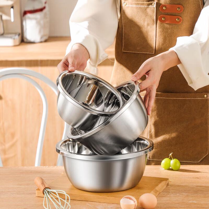 Ruhuan 304 Stainless Steel Deep Multipurpose Bowl