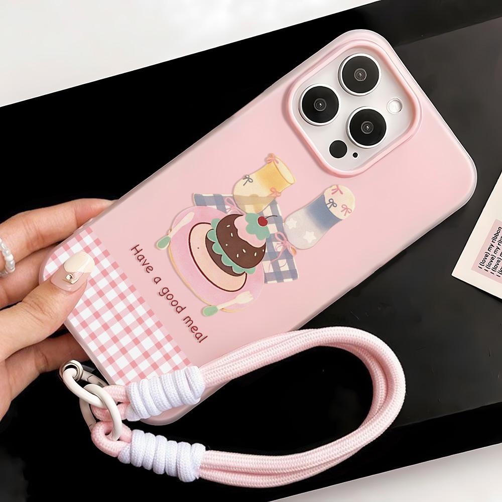 Painted Phone Case for iPhone 15 11 13 14 for 15 16 Pro Max 12 13 16 Pro Cute Fasion Funny Lanyard Phone Case Latest Top Selling Recommendations