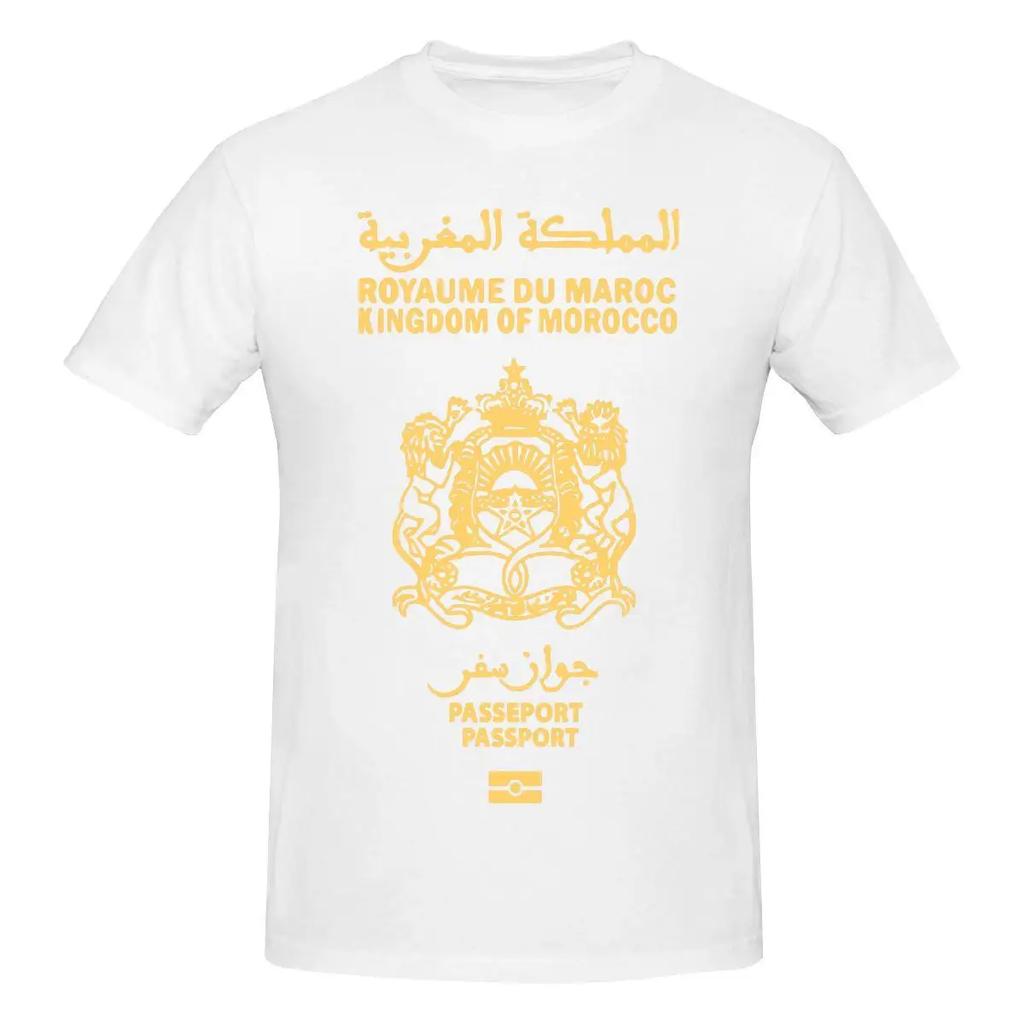 Short Sleeve Custom T-shirt Kingdom of Morocco Royaume Du Maroc Awesome T Shirt O-neck Cotton Graphic Men Clothing Oversized Tee