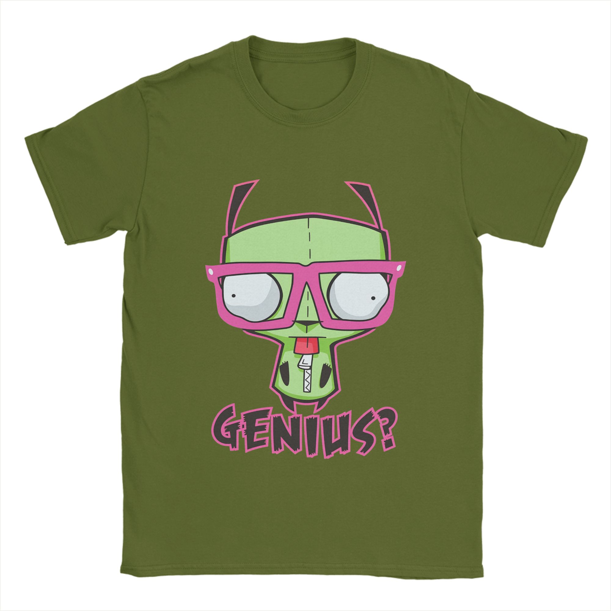 

Men s Invader Zim Gir Geniduh T Shirts Pure Cotton Clothing Funny Short Sleeve Crewneck Tees Summer T-Shirts 4XL