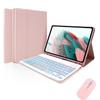 iPad 11th Gen Protective Case with A16 Detachable Luminous Bluetooth Keyboard, Magnetic 10.9" Pen Slot, Leather Cover