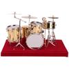 Mini Drum Set Model Display Ornaments Decoration Miniature Musical Instrument Set For Collection