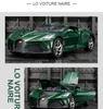 Black Mamba Bugatti H2013 Model: Alloy Sports Car Ornament with Sound & Light for Boys