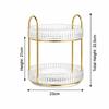 Round Rotating Storage Shelf Multi Tier Skincare Organizer Storage Shelf  Makeup Skincare Storage