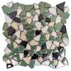 Azulejos Cerâmicos Coloridos 30x30cm com Pedrisco Grátis para Jardim Piscina Parede de Fundo Mosaico Azulejos Resistentes ao Desgaste Decoração