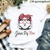Cute Watercolor Guinea Pig Trendy Cotton Printed Mens And Womens Fashion Round Neck Tshirt Summer New Personalized Tshirt