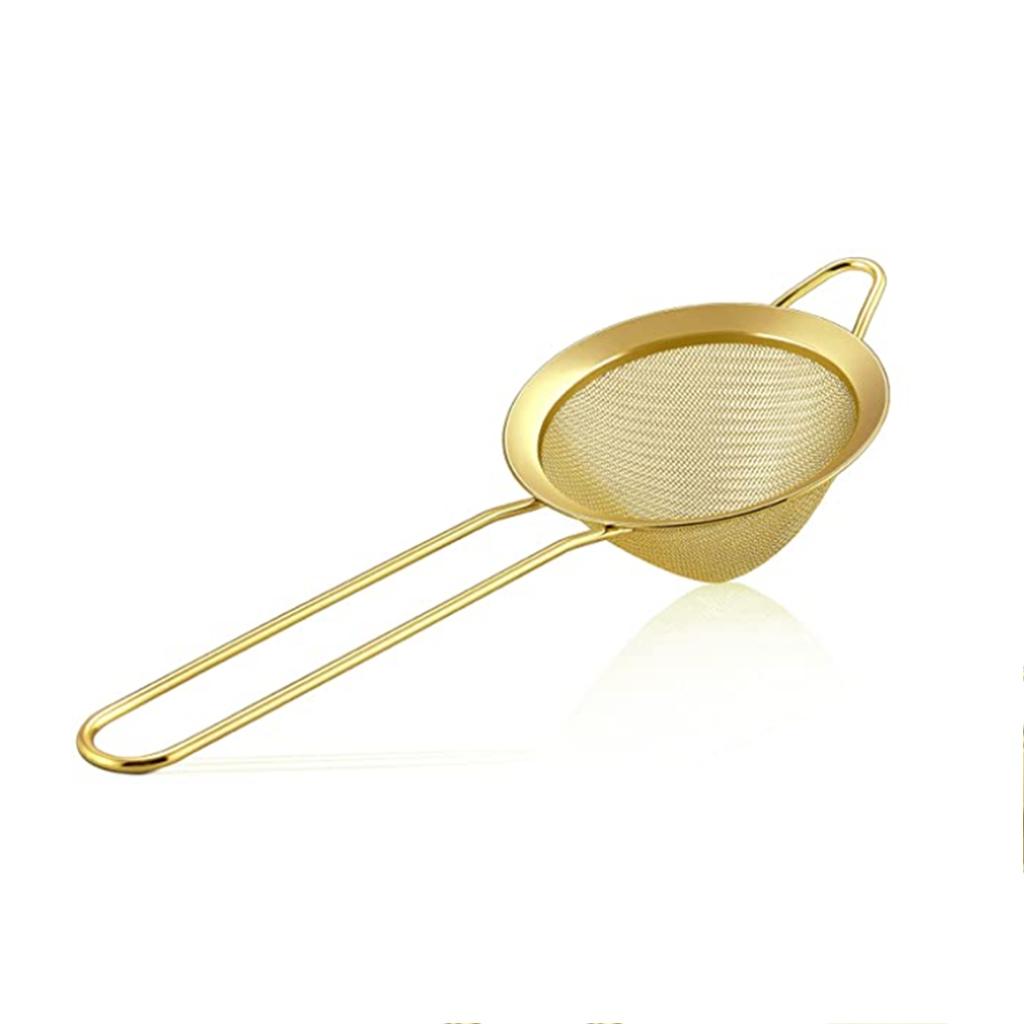 304 Stainless Steel Mesh Strainer Fine Tea Strainer with Long Handle Colanders Mesh Strainers Sieve for Cocktail Coffee Flours