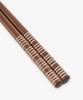Afternoon Tea Living Chopsticks Wakasa Lacquer Antibacterial Set of Brown JE63, Thread-Wrapped Chopsticks, 4,