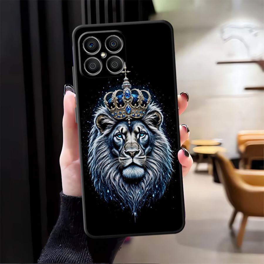 

Чехол для телефона Funda для Honor X7 200 400 Lite Magic5Lite 70 X6 X5b 8X X8 90 X9a Крутое Животное Тигр Лев Лошадь Honor X6