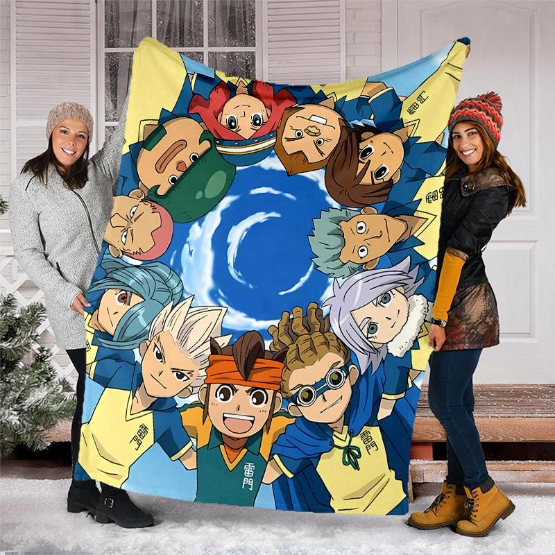 Inazuma Eleven printed throw blanket—soft,warm;versatile blanket for all seasons—perfect as &air-conditioning throw,nap blanket