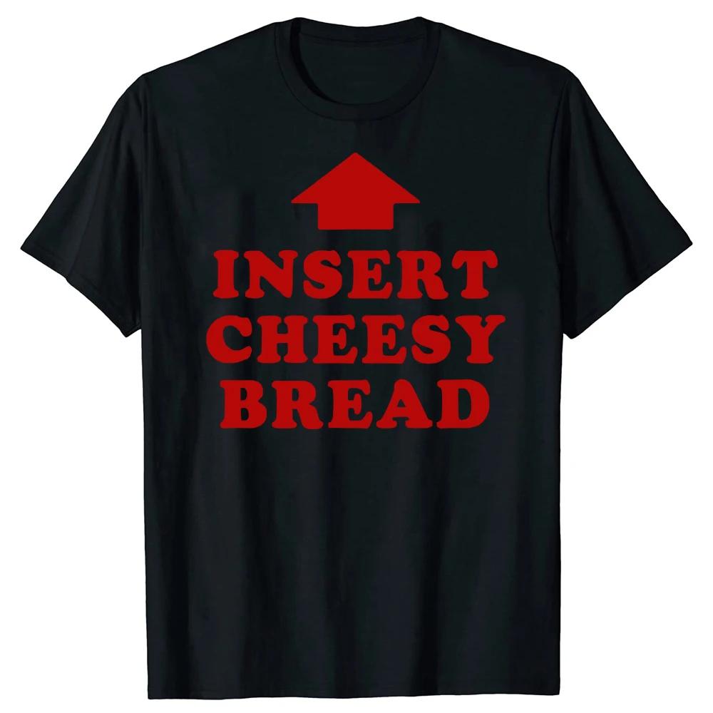 Funny Insert Cheesy Bread Red Arrow Graphic T-shirt XXXL