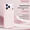 Liquid Silicone Ripple Pattern Magnetic Phone Case for iPhone 17 Pro Max with Button for Apple 16 and 15
