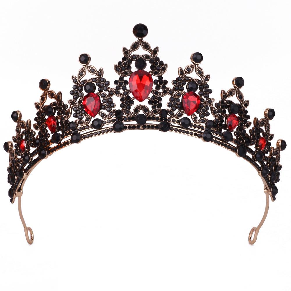 Königliche Kristall Barock Königin Krone Stirnband für Braut oder Geburtstag