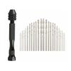 0.2-3.4 mm Mini Hand Drill Bits Set Manual Keyless Chuck Pin Vise Rotary Tools For Models Hobby DIY Wood Craft Handmade Tools