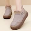 TUINANLE Chunky Platform Sneakers for Women Warm Fur Thick Sole Lace Up Casual Shoes