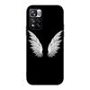Fashion Angel Wings Case for Xiaomi Redmi Note 9S 9 8 10 11 Pro 9C 9A 7 8T 7A 8A 6A 6 10S Black Soft Silicone Phone Cover Coque