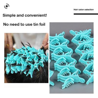 25Pcs M/L Reusable Perm Hair Clip Man Hair Curl Styling Clamps Barbershop Salon Hook Loop Hair Rollers Short Hairs Perm Tools
