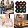 Posavasos de Disco Posavasos de Música Retro Lindos Posavasos Divertidos Lindos Muebles de Disco Clásico Creativo Equipo para Bebidas Soporte para Tazas Versátil