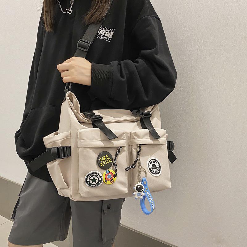 Trendy Hong Kong Style Men's Crossbody Bag & College Backpack Set