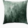 Short Plush Material Pillowcasemisty Forest Landscape Printed Pillowcases For Ultimate Comfort And Style Sofa Cushion Cover Home