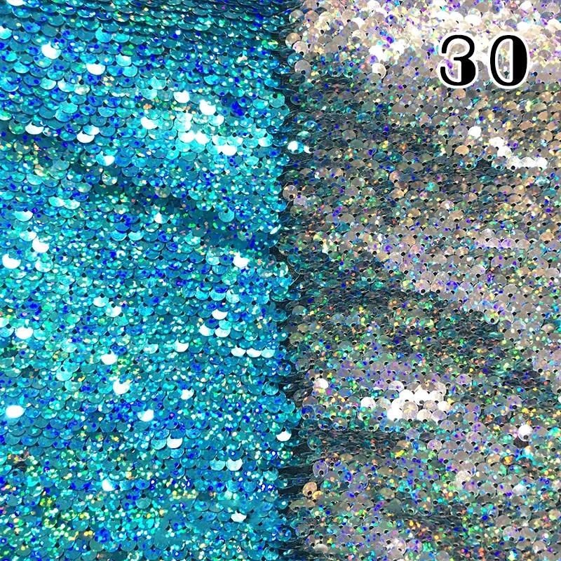 Tela Brillante de Lentejuelas 100x130cm Chip Flip de 5mm Funda de Almohada Material de Lentejuelas Reversible Escama de Pez Funda de Almohada Reversible Material de Lentejuelas Disfraz de Escenario Accesorios de Moda