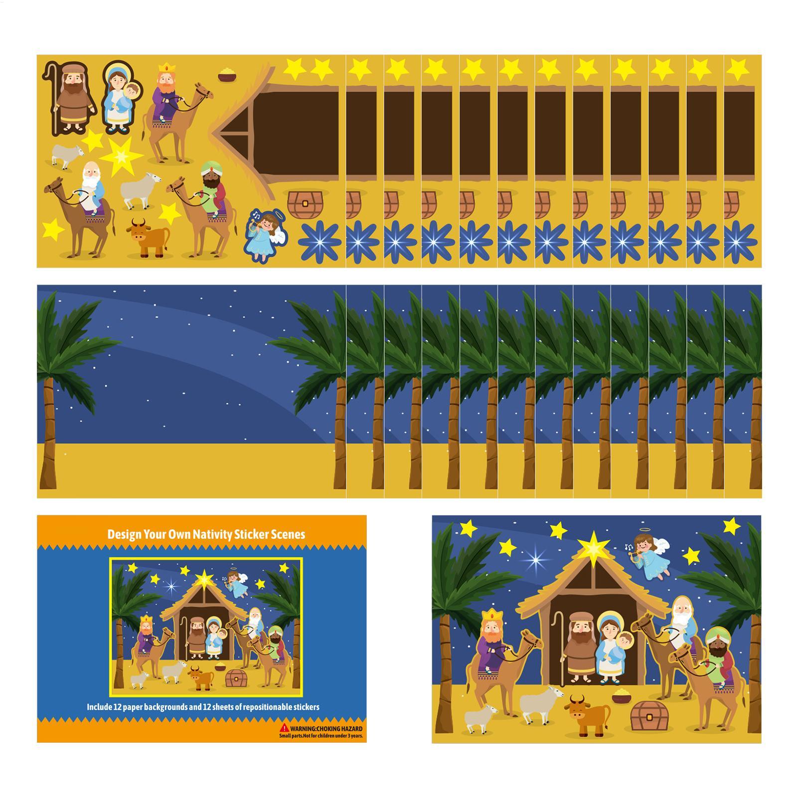 

Nativity Stickers For Kids Holiday Nativity Scene Jesus Stickers Set 12 Pieces Craft Kits Scrapbook Supplies For Christmas China Mainland