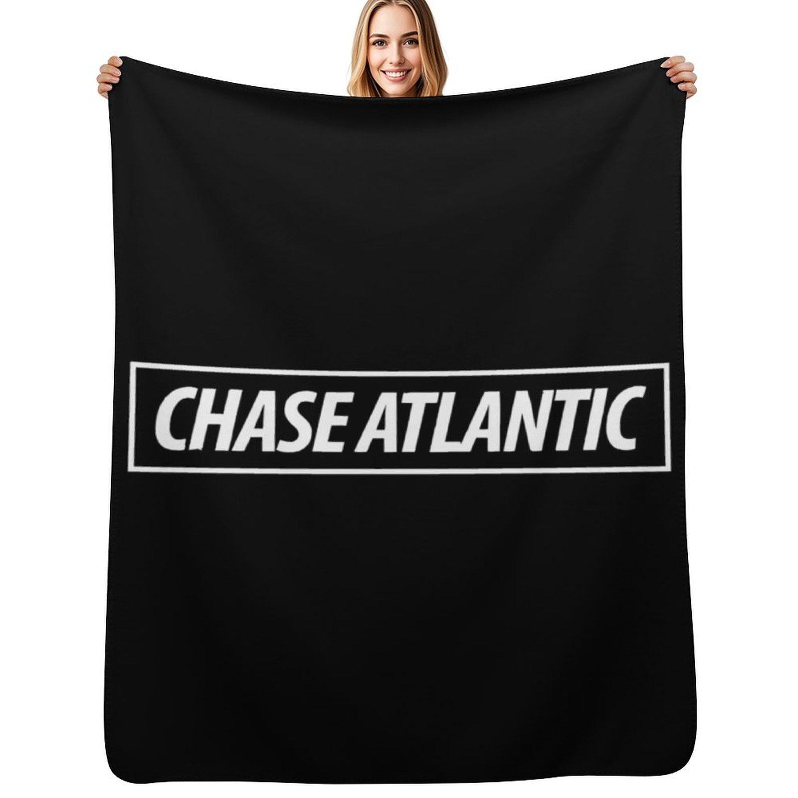 Chase Atlantic Throw Blanket Travel Size Cozy Blanket for Plane Train Size: 75*100cm, Weight: 230 GSM